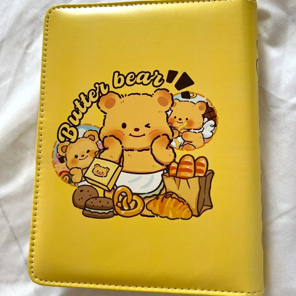 Adorable Butter Bear A5 Binder